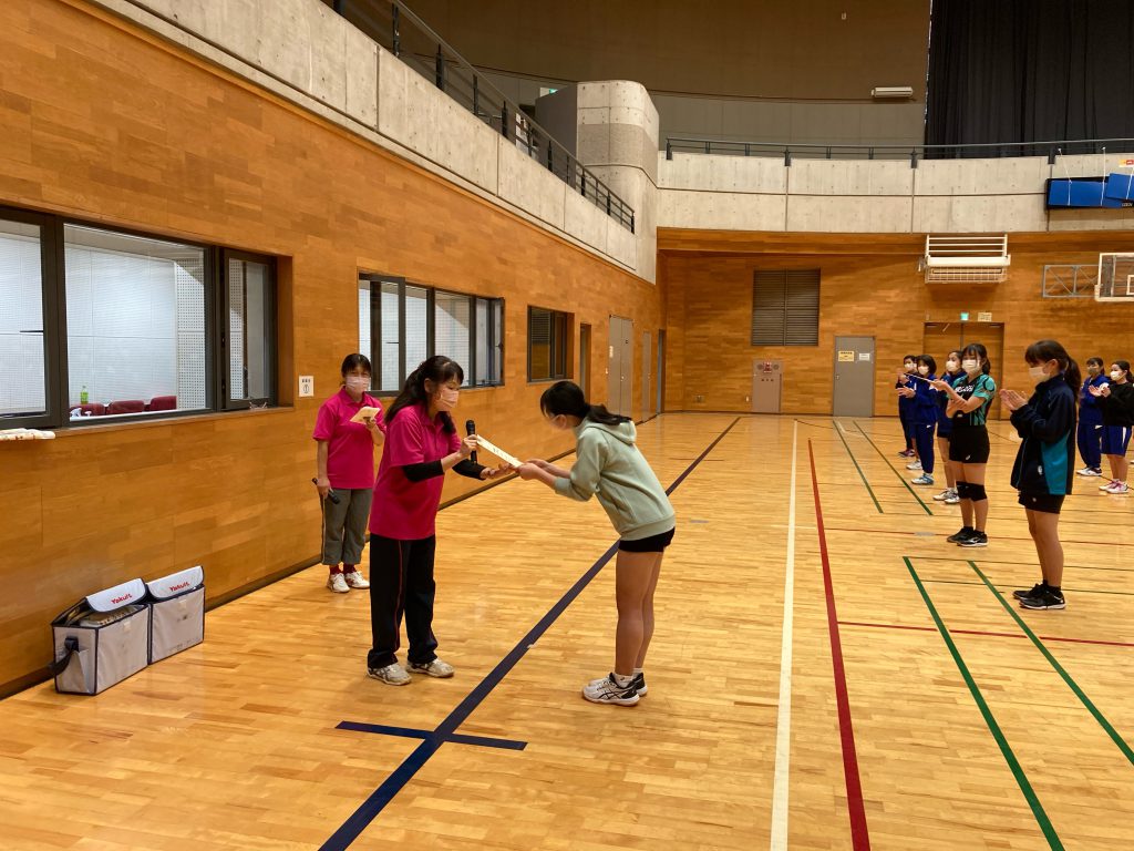 中学女子バレーボール部「小金井市民体育祭」第3位