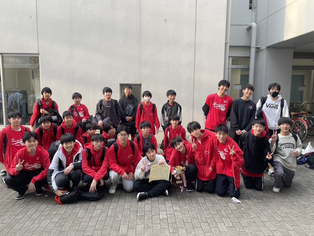 中学男子バスケットボール部小金井市内大会の結果