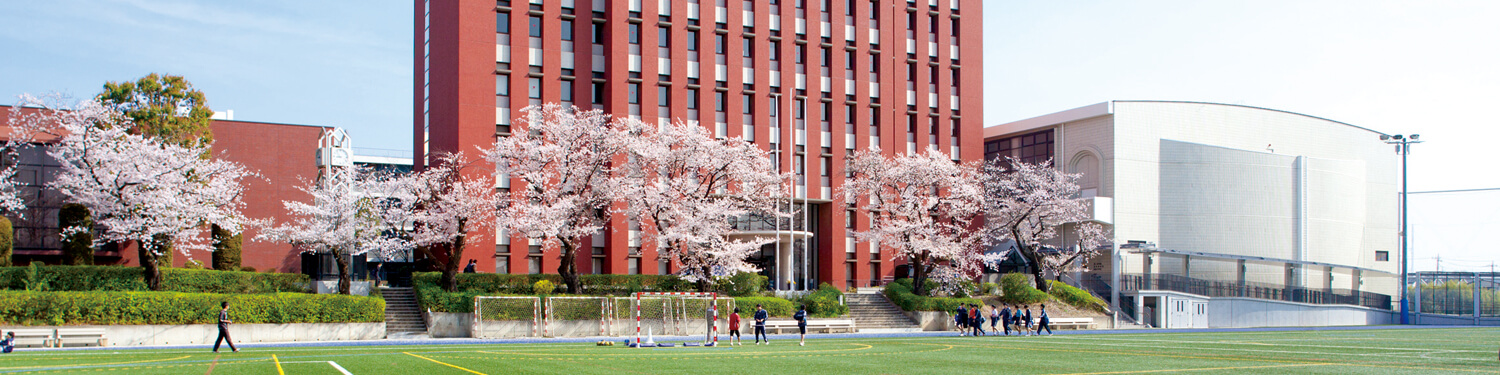 校舎と桜